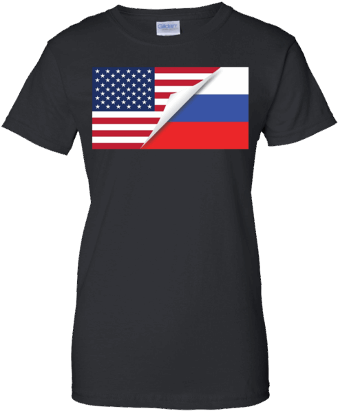 Russian Flag Shirt Russian American Flag - Adidas Red Bull T Shirt (600x600), Png Download