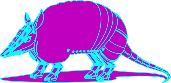 Armadillo Clip Art - Clip Art (600x291), Png Download