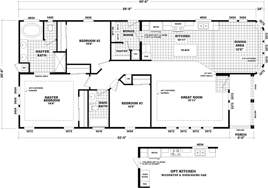 The Dexter Model Has 3 Beds And 2 Baths - House (880x618), Png Download