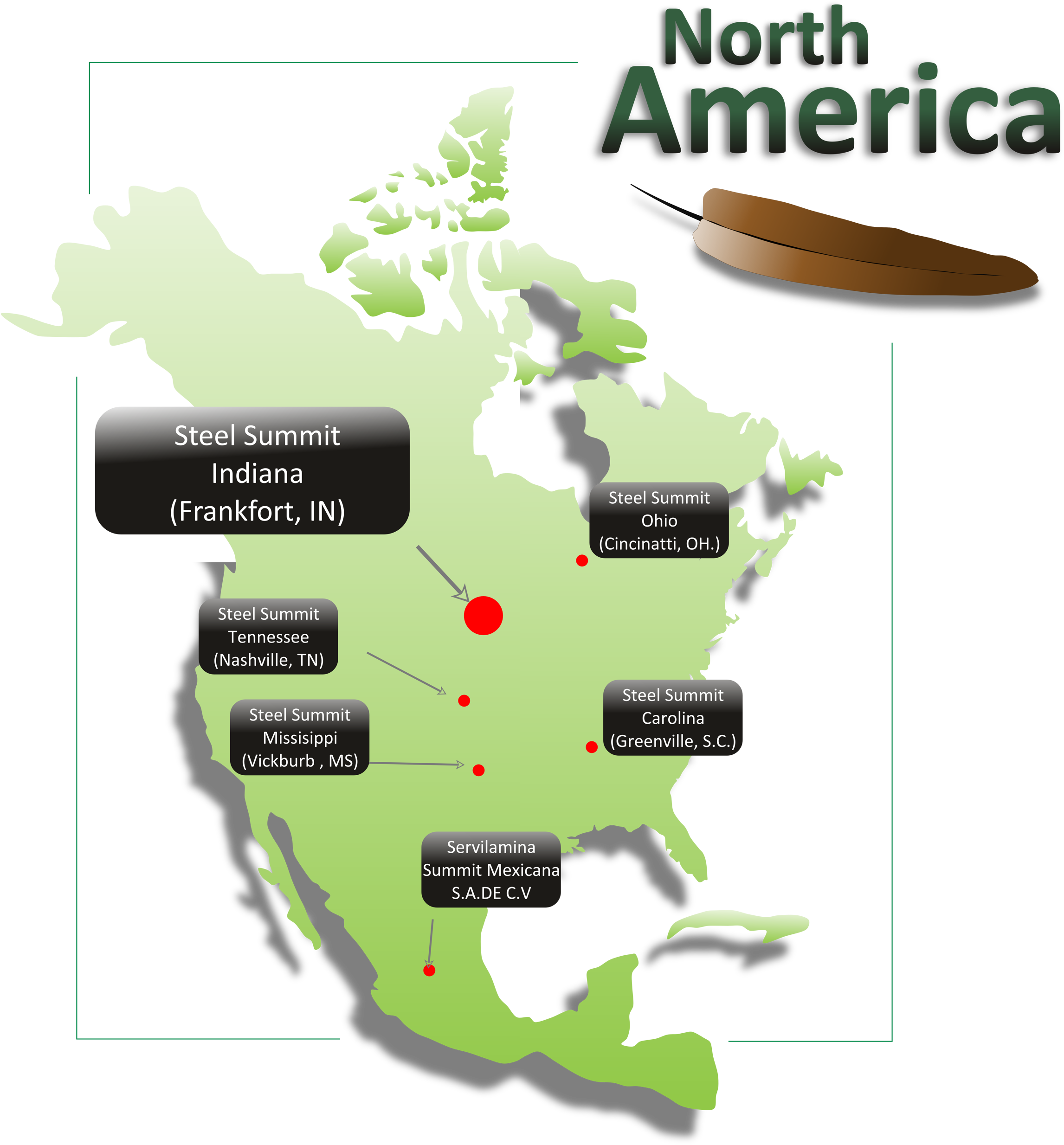 N America Map - Opera North (2389x2531), Png Download