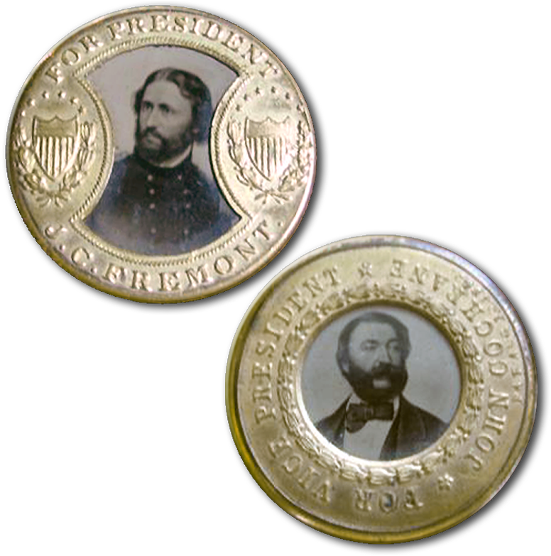 Campaign Button For Presidential Candidate John Charles - John C Fremont Campaign (800x790), Png Download