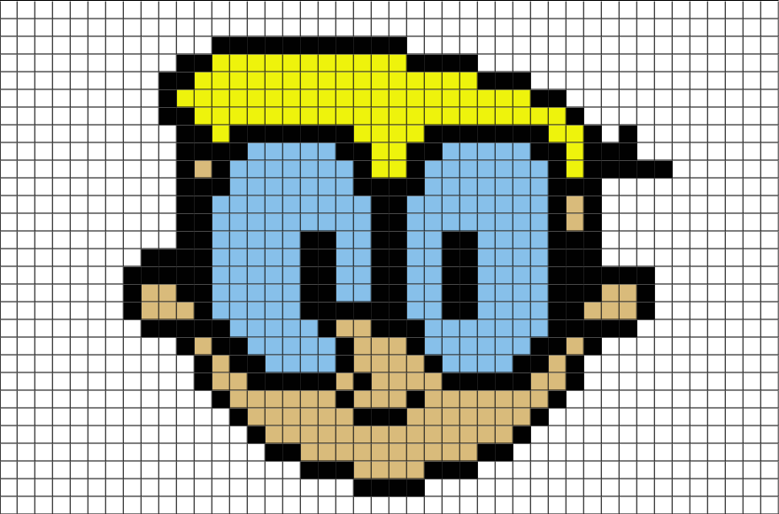 Dexters Laboratory Pixel Art (880x581), Png Download