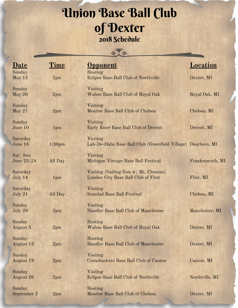 Webschedule2018 - Baseball (816x1056), Png Download