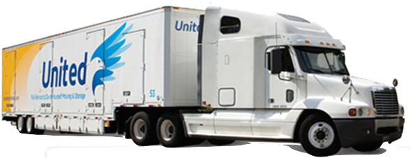San Diego Moving Truck - United Van Lines Truck (589x226), Png Download