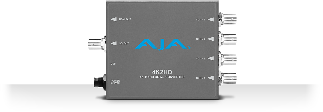 4k 2hd V2 - Aja Video 4k2hd (1140x465), Png Download