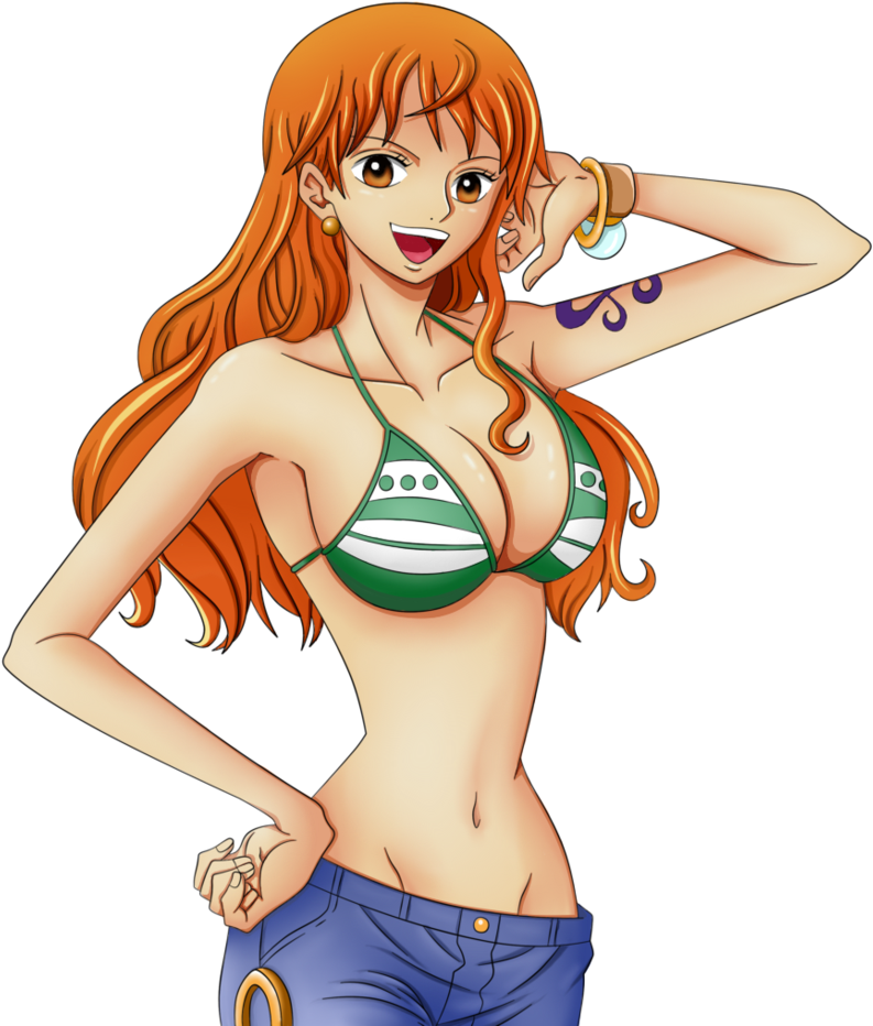 Nami Transparent Piece Png Royalty Free Stock - One Piece Nami Png (826x968), Png Download