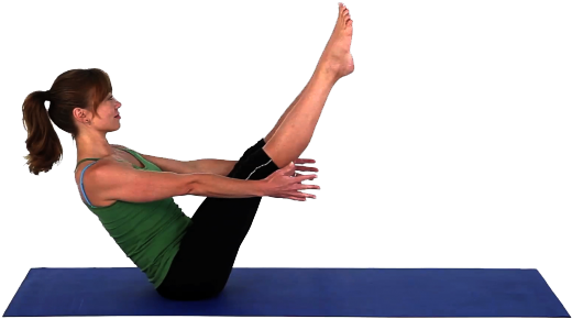 Abs Exercise Png Pic - V Pose Yoga (650x365), Png Download
