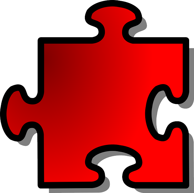 Red, Shapes, Shape, Jigsaw, Pieces, Piece, Shadows - Jigsaw Piece (640x638), Png Download