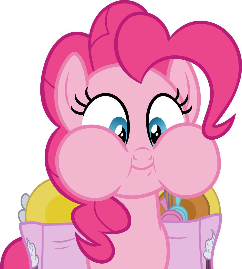 Holding Breath Cliparts - Pinkie Pie Puffy Cheeks (1024x1137), Png Download