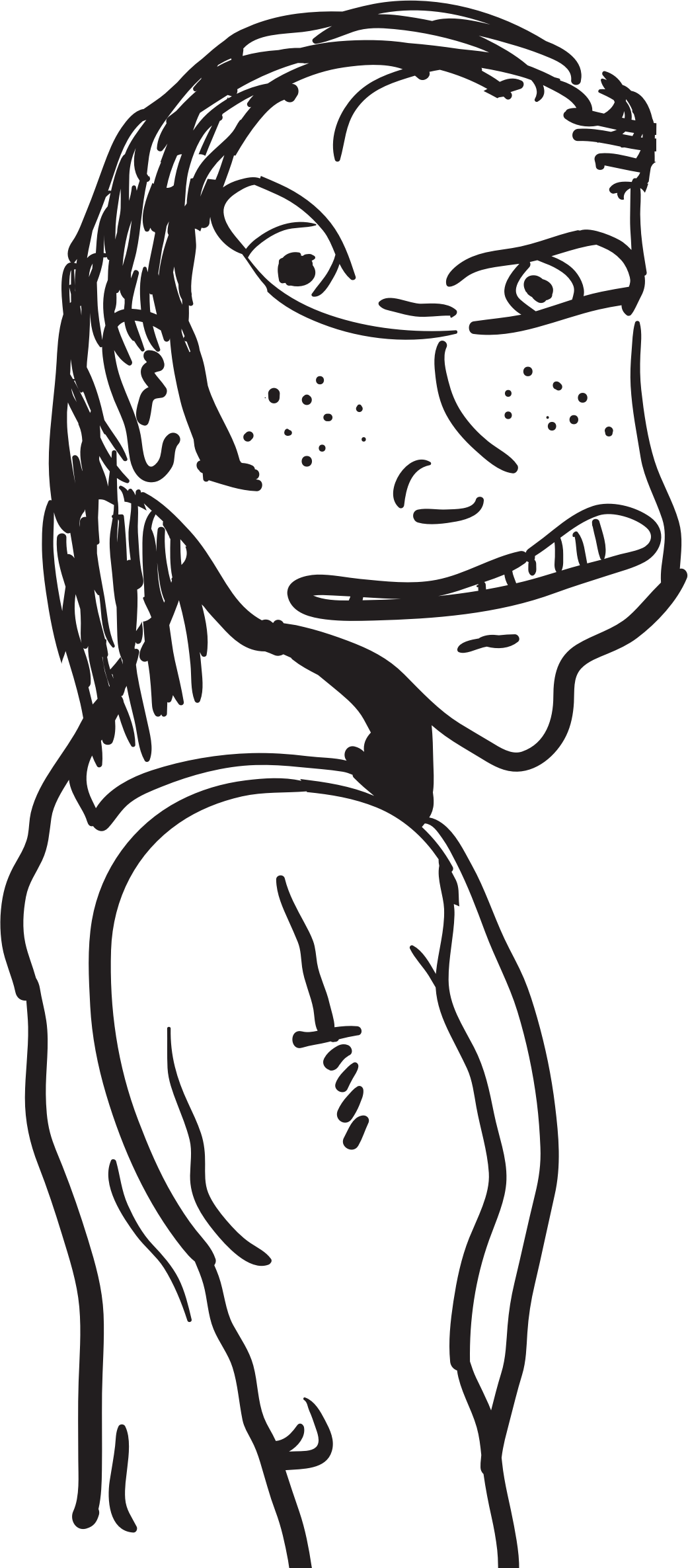 This Free Icons Png Design Of The Face Of Hate (1041x2371), Png Download