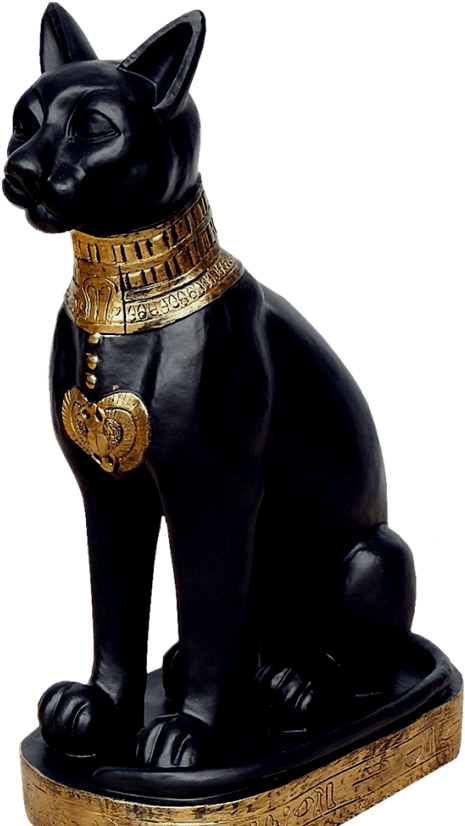 Estatua Egipcia Que Representa A La Diosa Bastet - Ancient Egypt Egyptian Cat Transparent Background (533x860), Png Download
