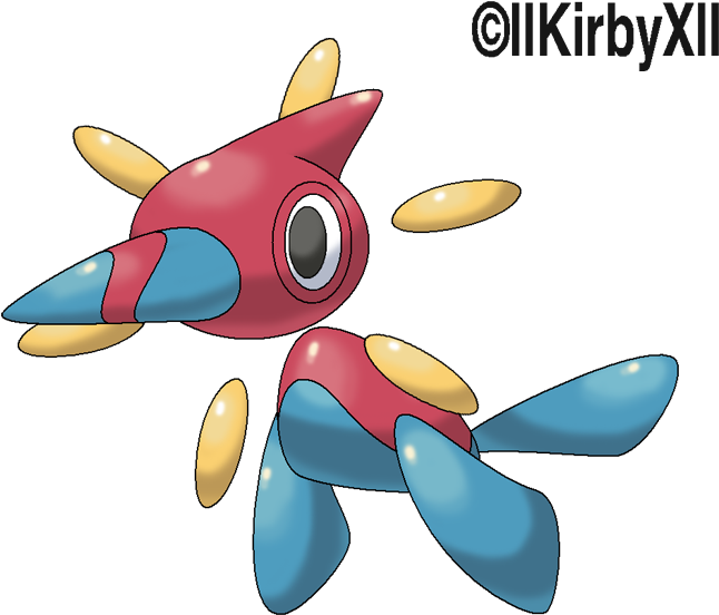 Man Oops Mega G Mega Houndoom - Mega Evolucion De Porygon (704x607), Png Download