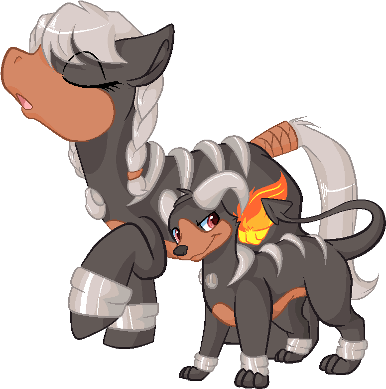 Paintsplatter, Houndoom, Pokémon, Ponified, Safe, Video - Houndoom Pony (800x800), Png Download