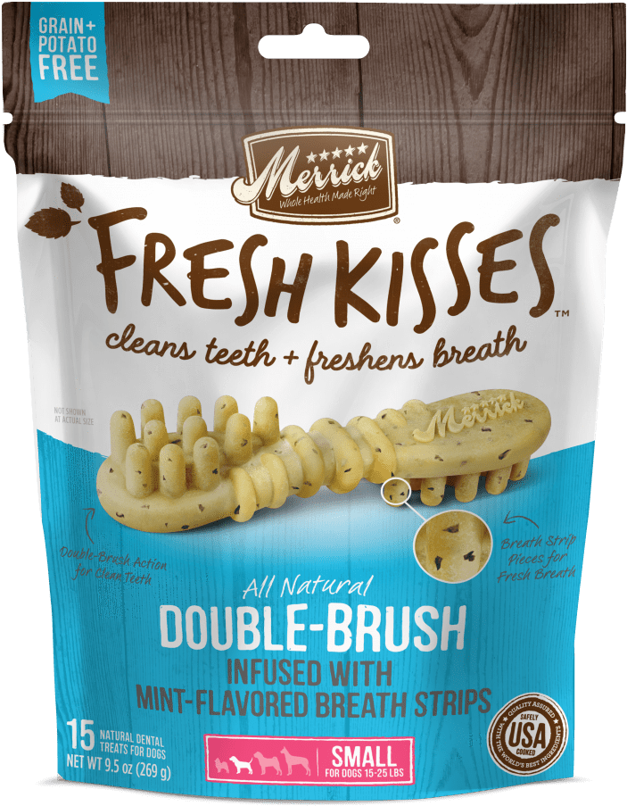 Merrick Fresh Kisses Grain Free Mint Breath Strips - Merrick Fresh Kisses (700x700), Png Download