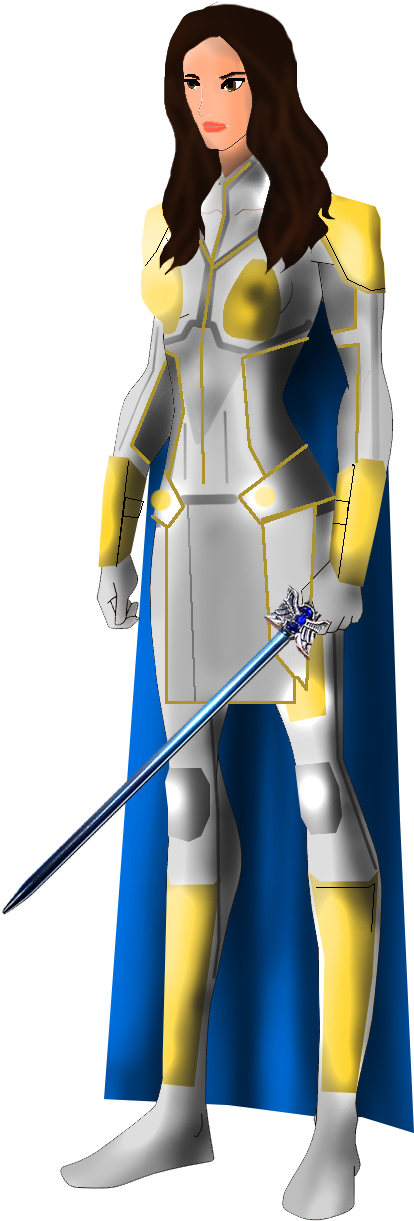 Drawing Marvel Valkyrie Clip Freeuse - Brunhild (584x1365), Png Download