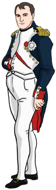 Napoleon Standing Clipart - Napoleon Bonaparte Cutout (400x400), Png Download