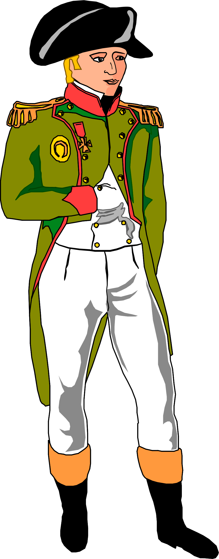 Big Image - Napoleon Bonaparte Clipart Realistic (915x2327), Png Download