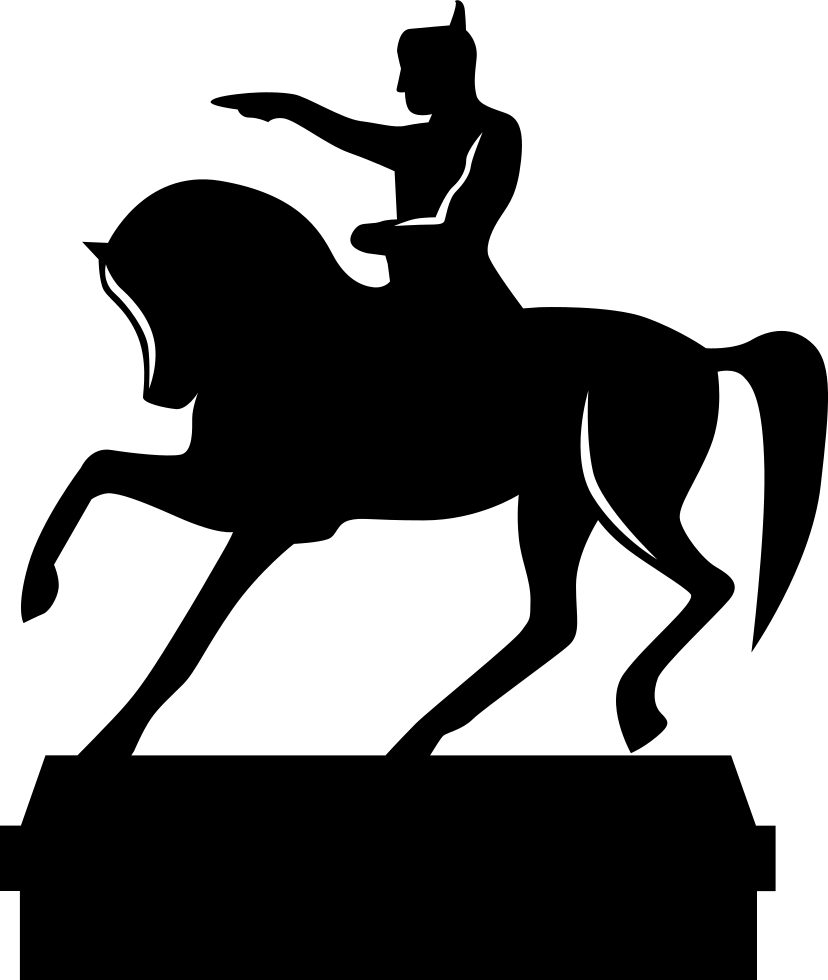 Png File - Horse Statue Vector Png (828x980), Png Download