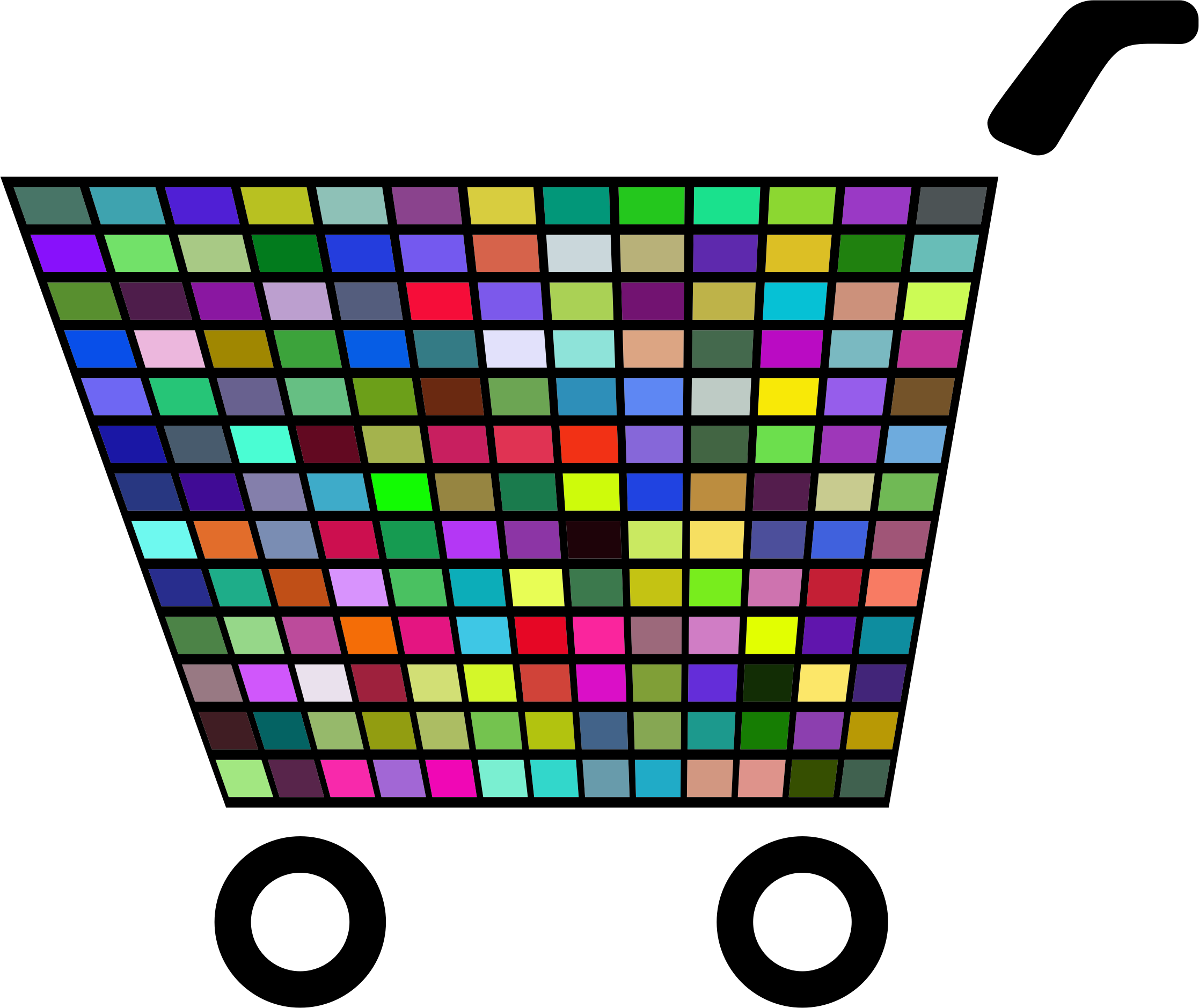 This Free Icons Png Design Of Prismatic Shopping Cart (2234x1878), Png Download