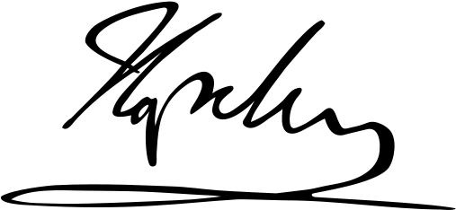 File - Napoleon Signature - Svg - Napoléon [book] (595x270), Png Download