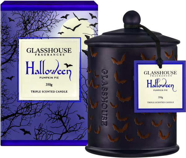 2018 Limited Edition Halloween Pumpkin Pie 350g Scented - Pumpkin Pie Glasshouse Candle (832x750), Png Download