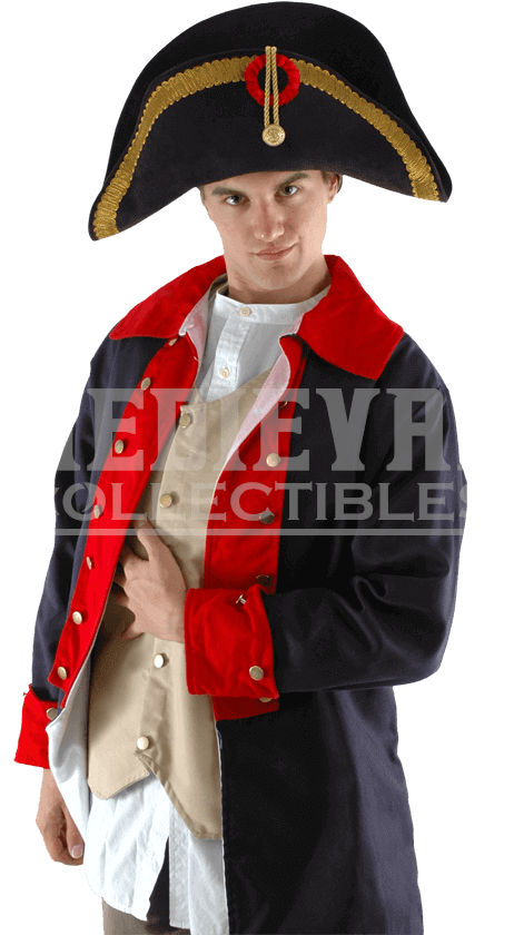 Elope Napoleon Hat Black/red/gold One Size (850x850), Png Download