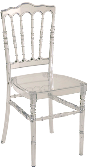 Crystal Napoleon Iii Chair - Chaise Napoléon Iii Cristal Avec Coussin Blanc (700x700), Png Download