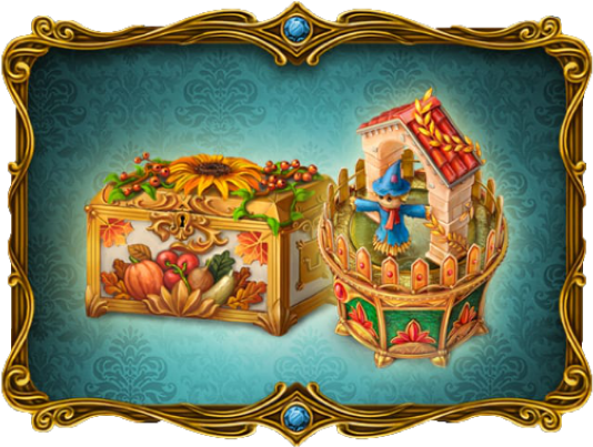 Gifts Of The Fields Chest And Fall Charm Casket - Jpeg (614x451), Png Download