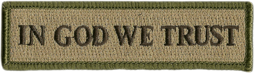 In God We Trust Morale Patches - Hat (900x900), Png Download