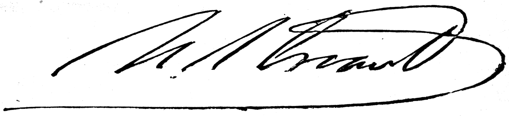 Ulysses Grant Signature - Ulysses S Grant Signature (2002x459), Png Download