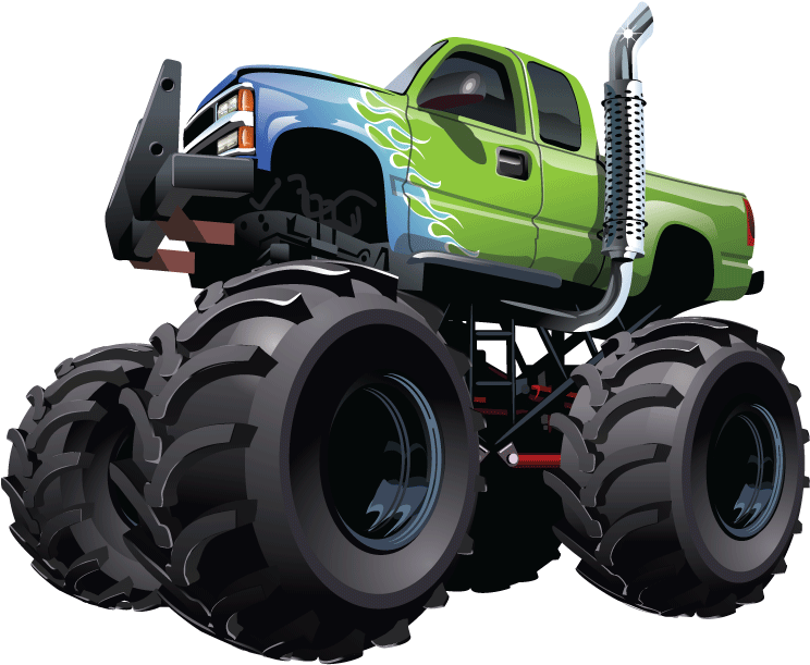 Monster Truck Png - Quadro Decorativo - Caminhão Monstro - 046qdim (800x800), Png Download