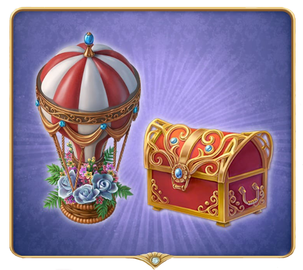 Founders' Treasure Chest And Flower Flight Casket - Treasure (620x560), Png Download