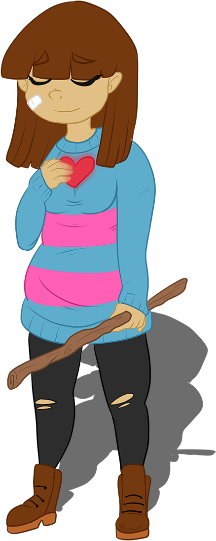 Adult Frisk (569x1200), Png Download