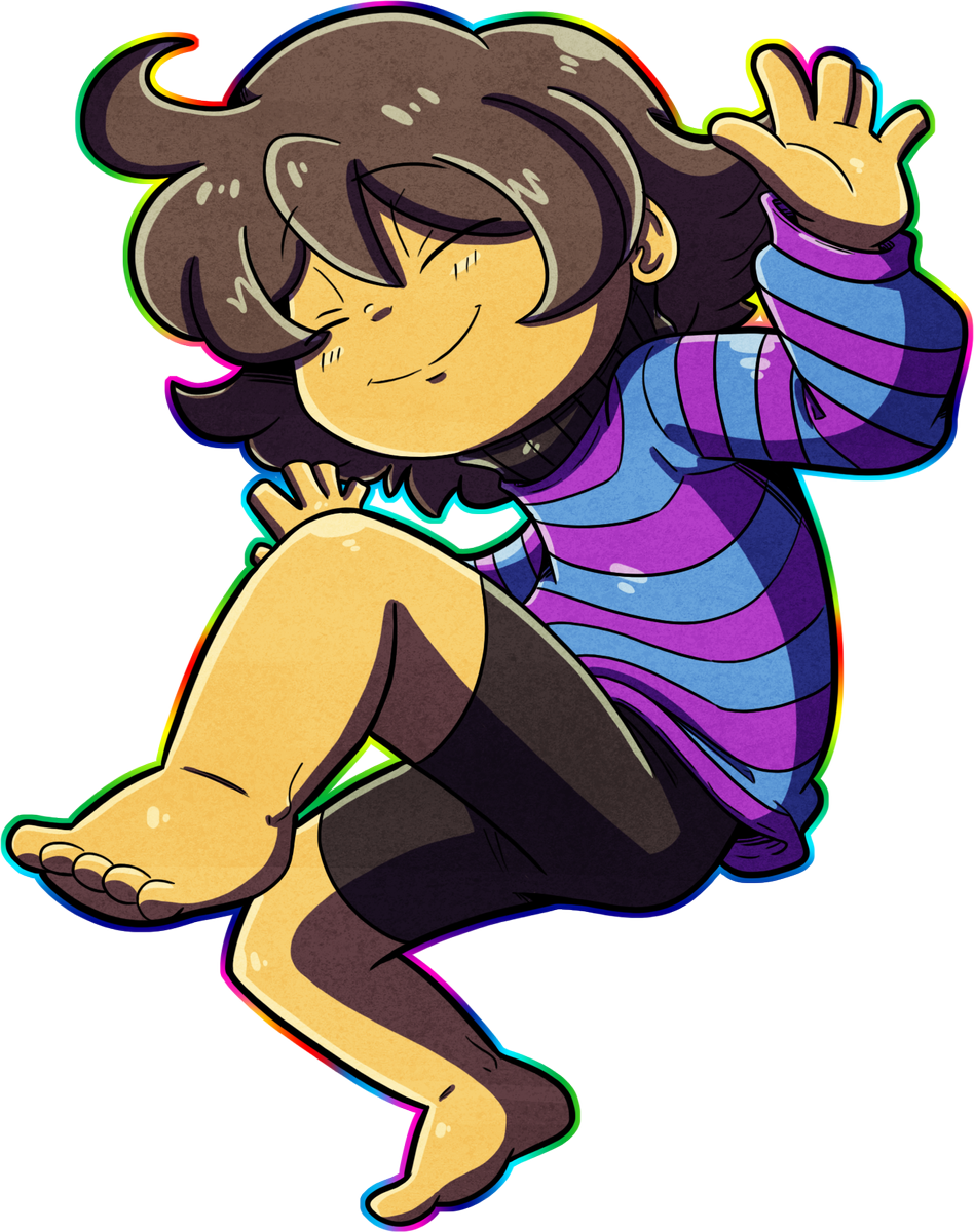 A Picture Of @emi Ane 's Frisk From Her Undertale Blog - Cartoon (948x1200), Png Download