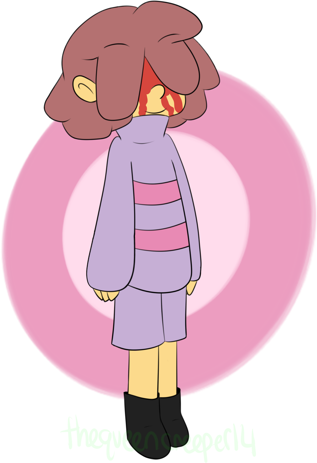 Zombietale Frisk - Pink Frisk Minecraft Skin (1200x1600), Png Download