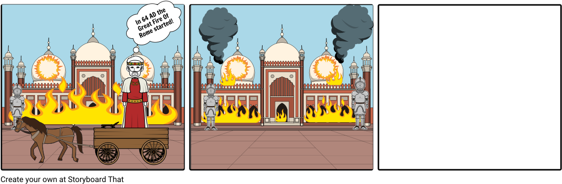 Great Fire Of Rome - Rome (1164x385), Png Download