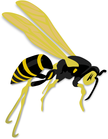 Flying Wasp Png Clip Arts (469x600), Png Download