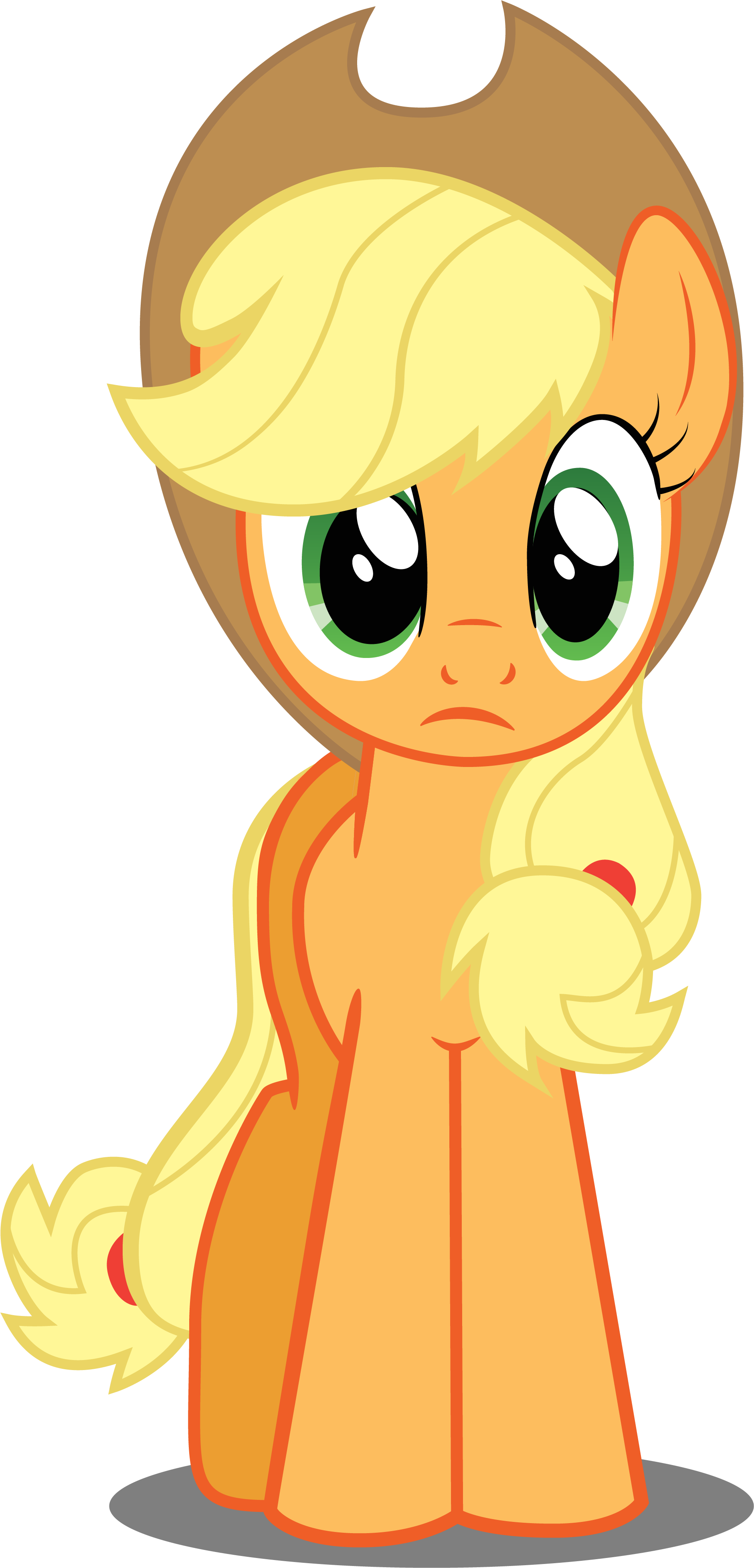 Applejack In Perplexity By Felix-kot @deviantart - Little Pony Friendship Is Magic (1881x3913), Png Download