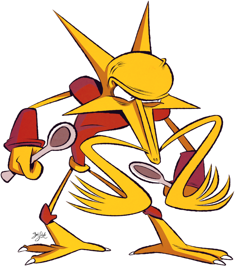 Alakazam By Themrock - Comics (839x953), Png Download