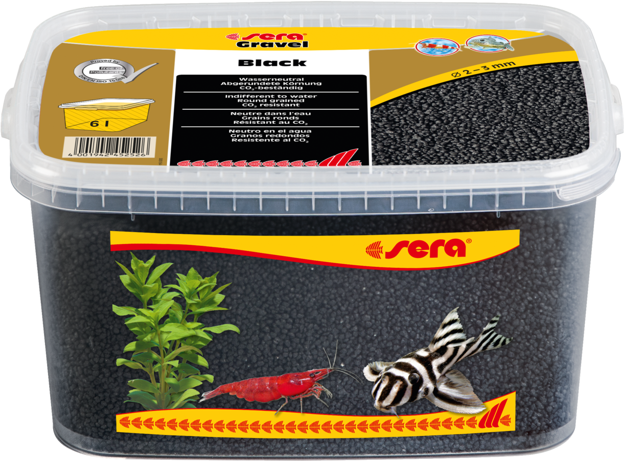 4001942452526 45252 Int Sera Gravel Black 6 L - Sera Spirulina Tabs 100 Ml (1280x944), Png Download