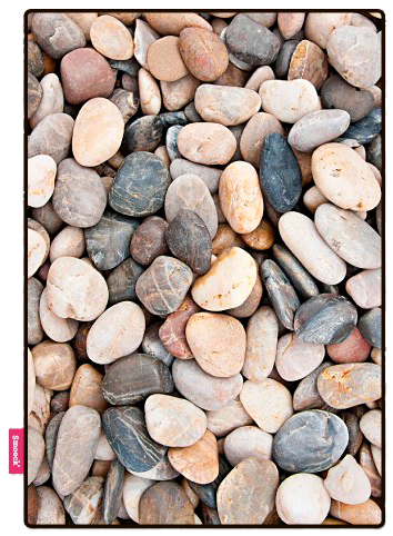 Vloerkleed Kiezels Available At Www - Smoeck Kiezels Vloerkleed 300 X 200 Cm Multicolor (385x500), Png Download