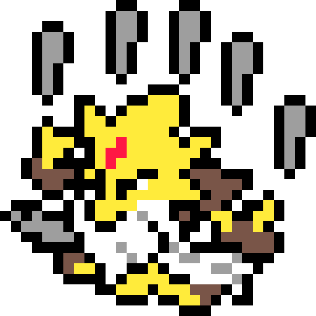Mega Alakazam - Mega Alakazam Pixel Art (1184x1184), Png Download