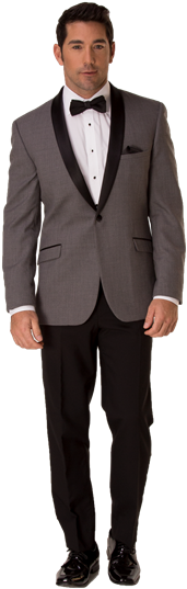 Ginovia Jax Shawl - Blue Black Tuxedo (383x550), Png Download