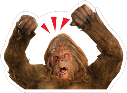 Viber Sticker «jack Link's Sasquatch Stickers» - Jack Link's Sasquatch Png (490x317), Png Download