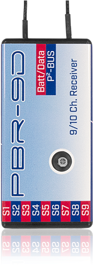 Pbr-9d - Powerbox Pbr-9d 9 Channel 2 4ghz Receiver With Igyro (535x560), Png Download