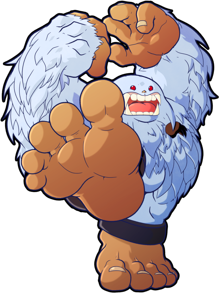 Mighty Sasquatch 2 Gn3 By Catchshiro-d9mxpy7 - Darkstalkers Yeti (770x1038), Png Download