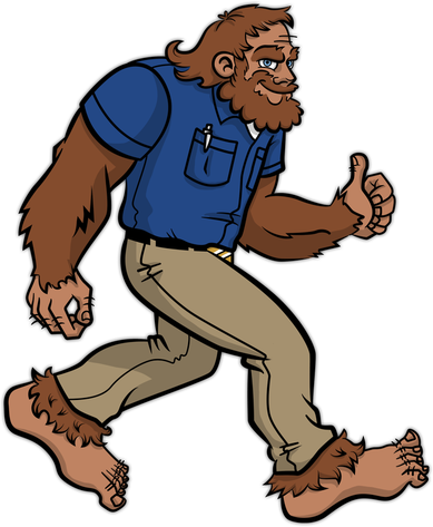 Contact Ole Sasquatch - Ole Sasquatch Wildlife Control (389x473), Png Download