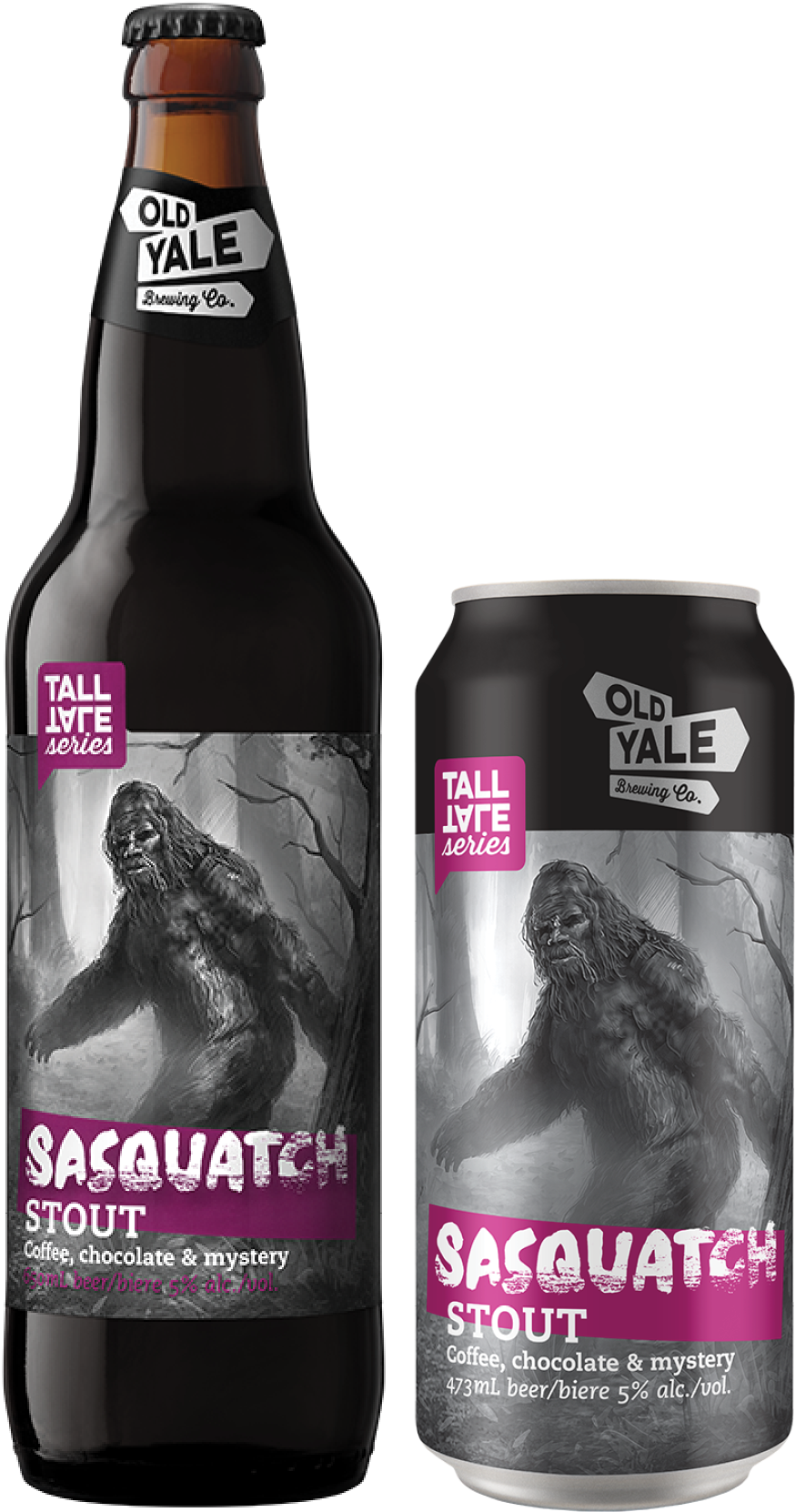 Sasquatch Web - Old Yale Brewing (1200x1800), Png Download