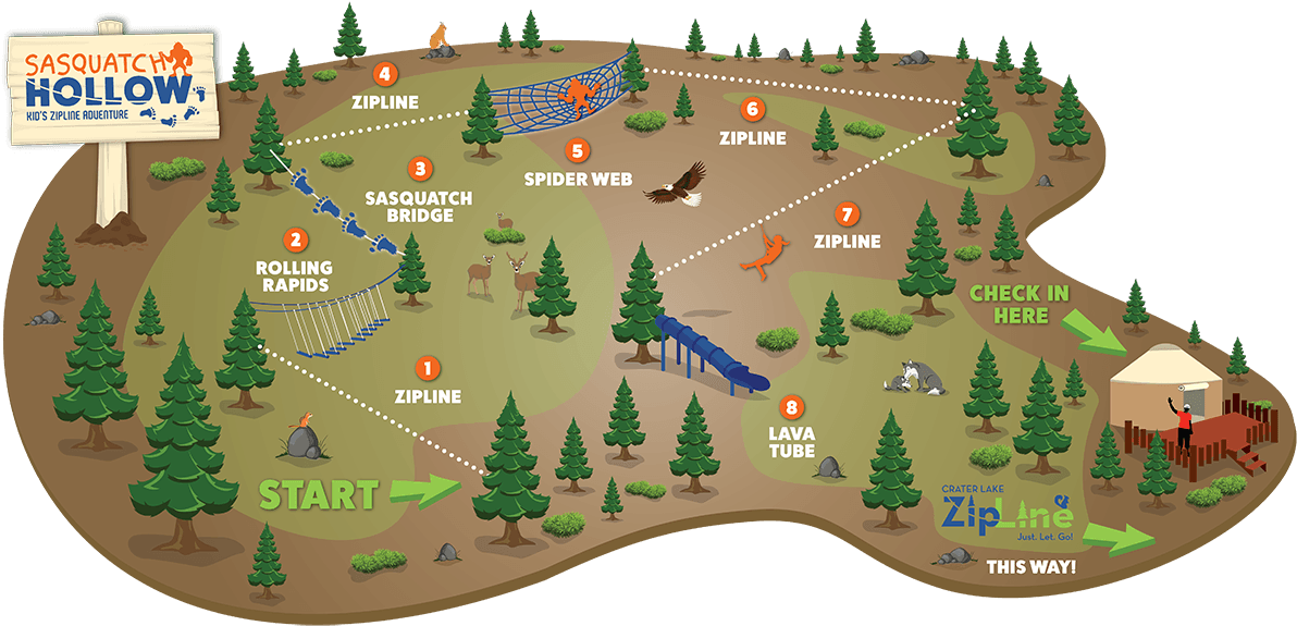 Sasquatch Zipline (1295x703), Png Download