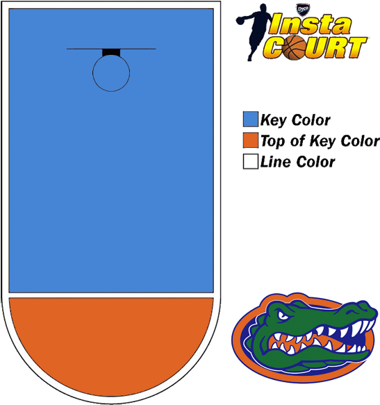 Dyco® Instacourt™ - Florida Gators Short Glass Tumbler Set Of 2 (600x619), Png Download